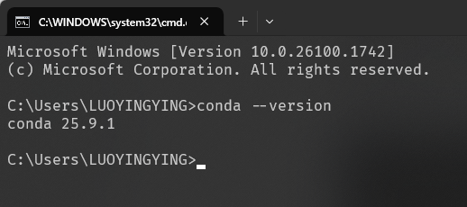 conda-windows-vertification