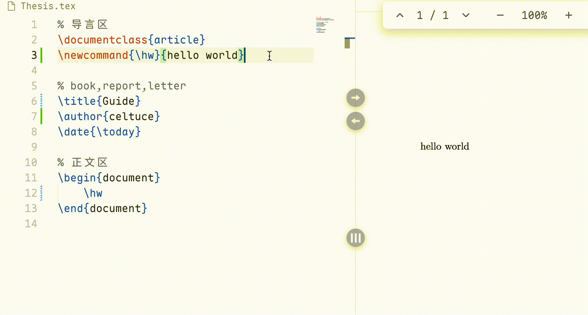 Importing from LaTex