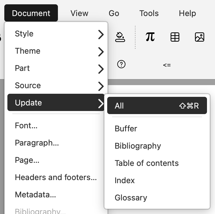 Update automated content