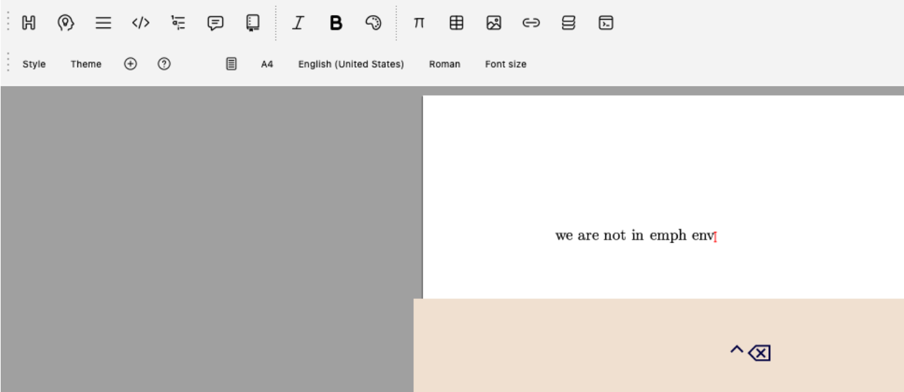 Exiting Emph Environment